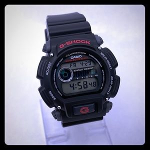 New G Shock Black Resin Strap Digital Men, s Watch
